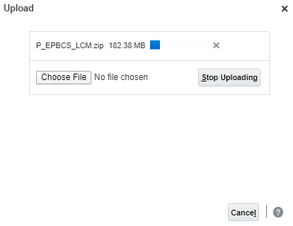 Uploading a snapshot